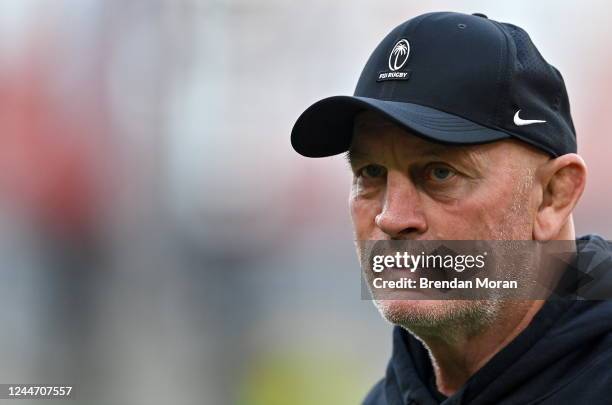 Dublin , Ireland - 12 November 2022; Fiji head coach Vern Cotter before the Bank of Ireland Nations Series match between Ireland and Fiji at the...