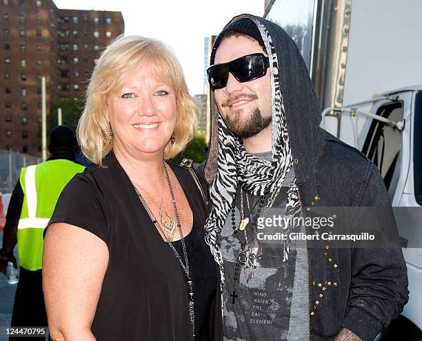 April Margera and Bam Margera are seen around Lincoln Center during Spring 2012 Mercedes-Benz Fashion Week on September 9, 2011 in New York City.