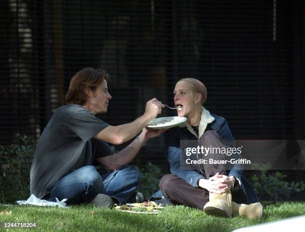 Danny Moder and Julia Roberts are seen on November 28, 2001 in Los Angeles, California.