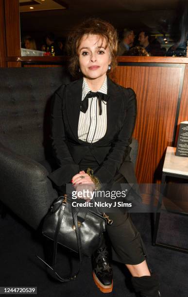 Helena Bonham Carter attends a screening of "Three Minutes: A Lengthening" during the UK Jewish Film Festival at Curzon Cinema Mayfair on November...