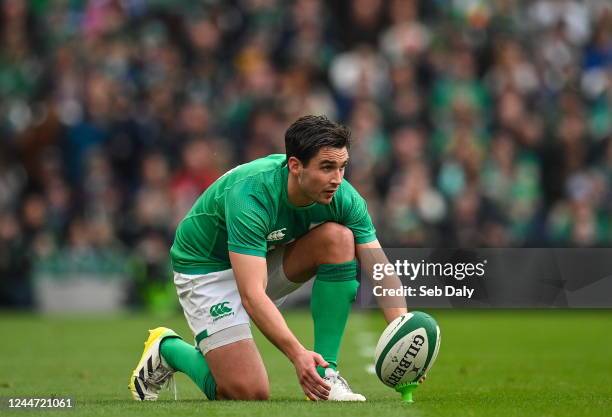 Dublin , Ireland - 12 November 2022; Joey Carbery of Ireland during the Bank of Ireland Nations Series match between Ireland and Fiji at the Aviva...