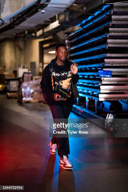 Assistant Coach Royal Ivey of the Brooklyn Nets arrives to the arena before the game against the LA Clippers on November 12, 2022 at Crypto.com Arena...