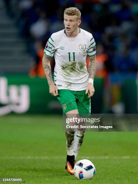 James McClean of Republic of Ireland during the EURO match between Italy v Republic of Ireland on June 22, 2016