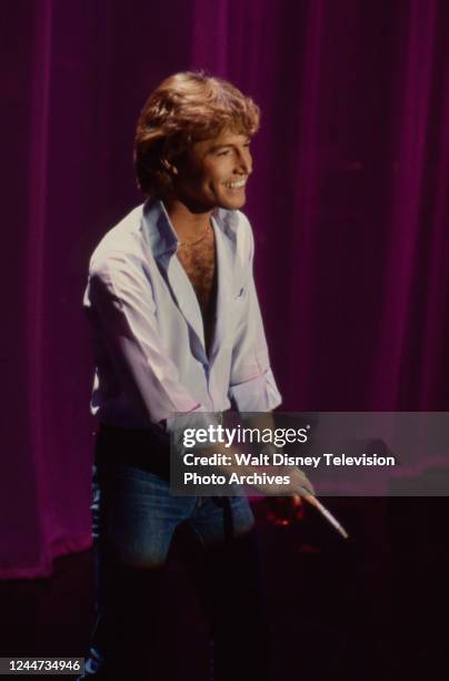 Andy Gibb appearing on the ABC tv charity special 'The United Cerebral Palsy Telethon'.