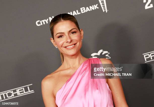 Maria Menounos arrives for the 2022 Baby2Baby Gala honoring Kim Kardashian, at Pacific Design Center in West Hollywood, California, on November 12,...
