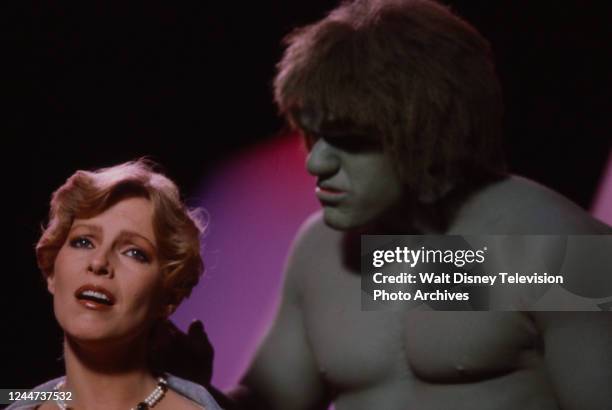 Los Angeles, CA Cheryl Ladd, Lou Ferrigno as the Incredible Hulk appearing on the ABC tv special 'Cheryl Ladd: Scenes from a Special'.