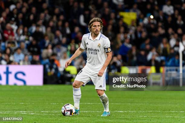 Luka Modric of Real Madrid Cf in action during a match between Real Madrid v Cadiz CF as part of LaLiga in Madrid, Spain, on November 10, 2022