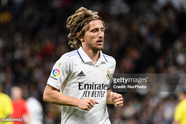Luka Modric of Real Madrid Cf in action during a match between Real Madrid v Cadiz CF as part of LaLiga in Madrid, Spain, on November 10, 2022