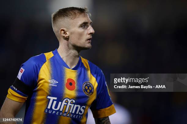 Carl Winchester of Shrewsbury Town during the Sky Bet League One between Bristol Rovers and Fleetwood Town at Montgomery Waters Meadow on November...