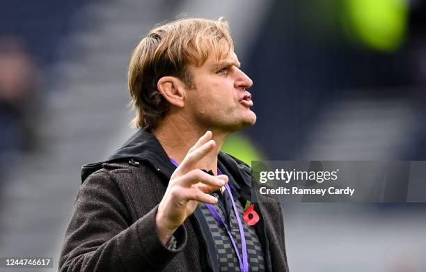 England , United Kingdom - 13 November 2022; Barbarians joint head coach Scott Robertson before the Killik Cup match between Barbarians and All...