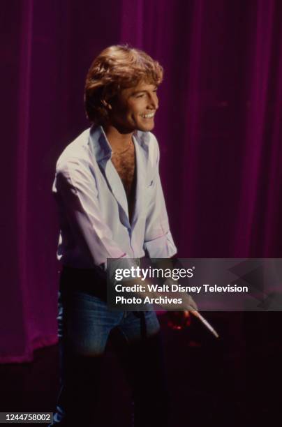 Andy Gibb appearing on the ABC tv charity special 'The United Cerebral Palsy Telethon'.