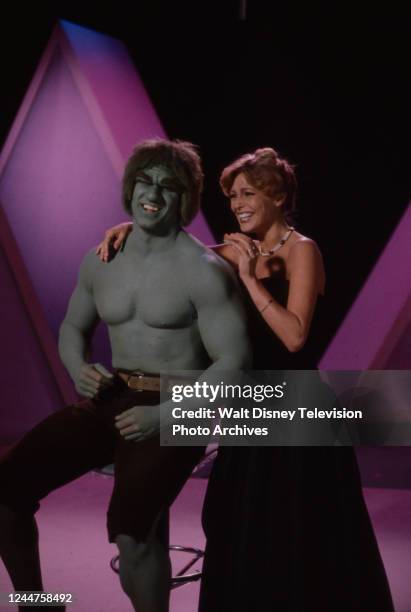 Los Angeles, CA Lou Ferrigno as the Incredible Hulk, Cheryl Ladd appearing on the ABC tv special 'Cheryl Ladd: Scenes from a Special'.