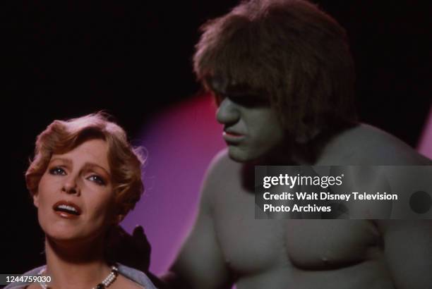 Los Angeles, CA Cheryl Ladd, Lou Ferrigno as the Incredible Hulk appearing on the ABC tv special 'Cheryl Ladd: Scenes from a Special'.