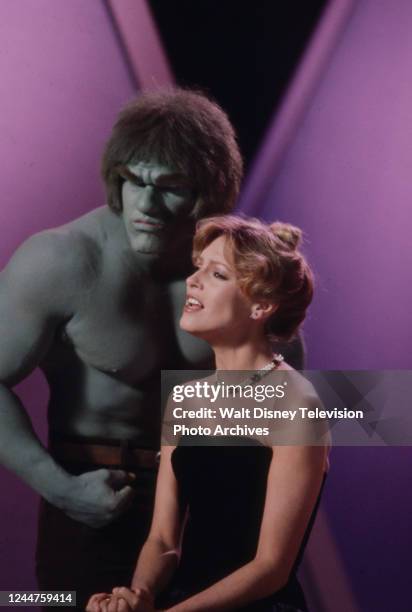 Los Angeles, CA Lou Ferrigno as the Incredible Hulk, Cheryl Ladd appearing on the ABC tv special 'Cheryl Ladd: Scenes from a Special'.