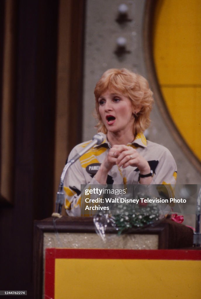 Pamela Blair appearing on the ABC tv game show 'Family Feud', special