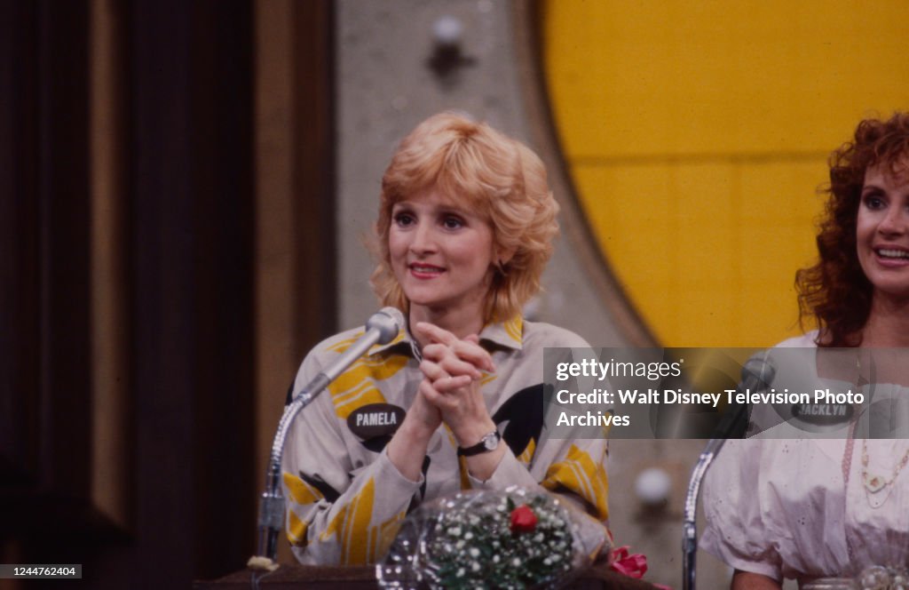 Pamela Blair appearing on the ABC tv game show 'Family Feud', special