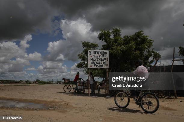 Venezuelan migrants and Colombian returnees who survive in critical conditions of misery at the old Maicao airport are seen at Maicao, Colombia on...