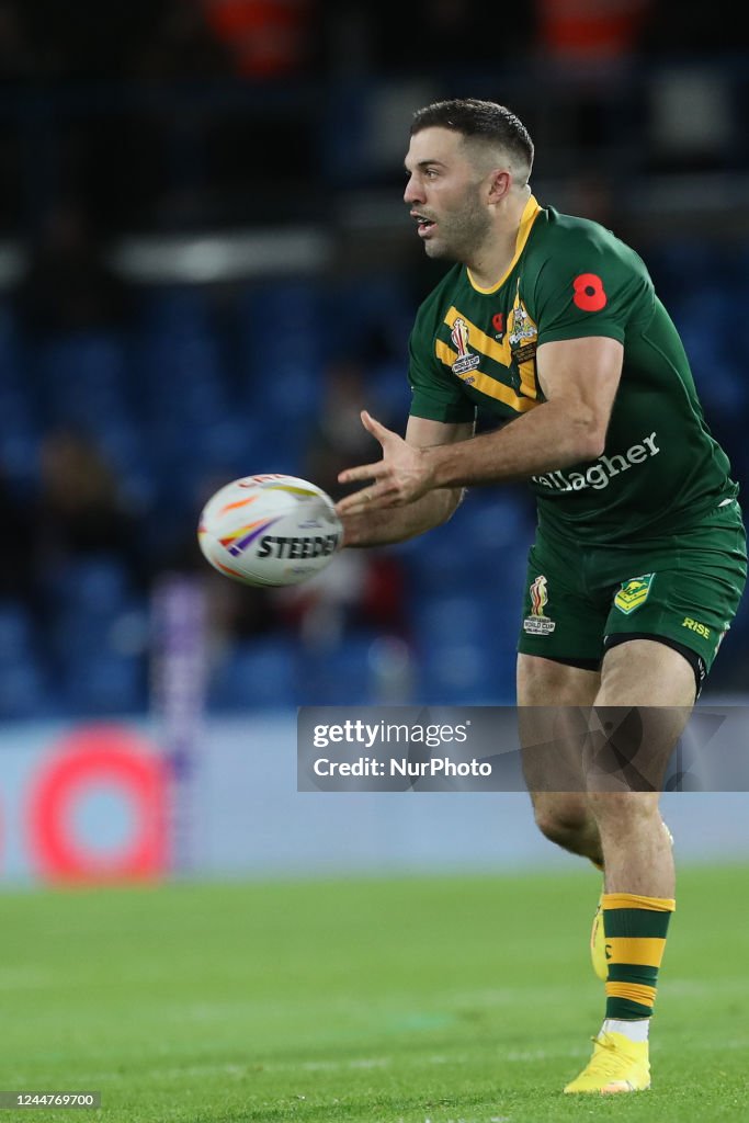 James Gaiger Rugby James Tedesco of Australia during The 2021 Rugby League World Cup ...