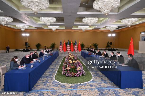 President Joe Biden and China's President Xi Jinping meet on the sidelines of the G20 Summit in Nusa Dua on the Indonesian resort island of Bali on...