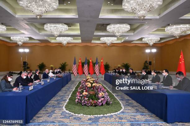 President Joe Biden and China's President Xi Jinping meet on the sidelines of the G20 Summit in Nusa Dua on the Indonesian resort island of Bali on...