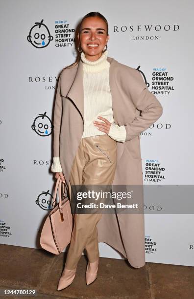 Nadine Coyle attends the Rosewood London Christmas Courtyard Party 2022 on November 14, 2022 in London, England.
