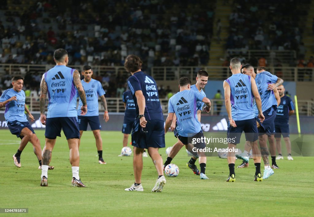 Friendly match between UAE v Argentina ahead of FIFA 2022 World Cup