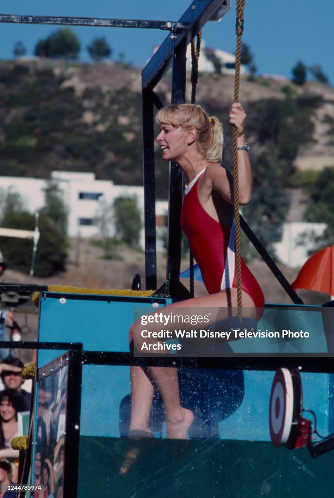 Battle Of The Network Stars Dunk Tank Randi Oakes appearing on the ABC tv special 'Battle of the Network