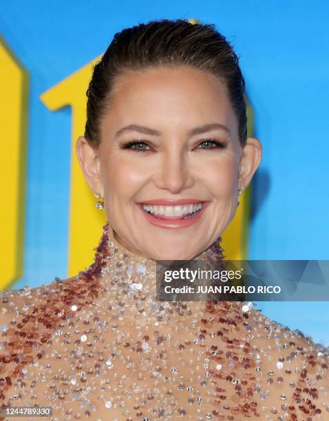 Actress Kate Hudson arrives for Netflix's "Glass Onion: A Knives Out Mystery" premiere at the Academy Museum of Motion Pictures in Los Angeles,...