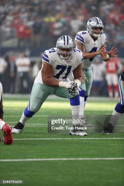 Dallas Cowboys offensive tackle La'el Collins during an NFL football game between the Kansas City Chiefs against the Dallas Cowboys in Arlington,...