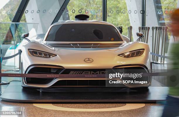 Mercedes-AMG Project One at the Mercedes-Benz Museum.