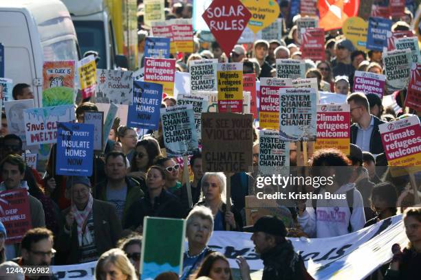 Thousands took to the streets in London during COP 27 to call for immediate and drastic climate actions on a day of global action on the 12th of...
