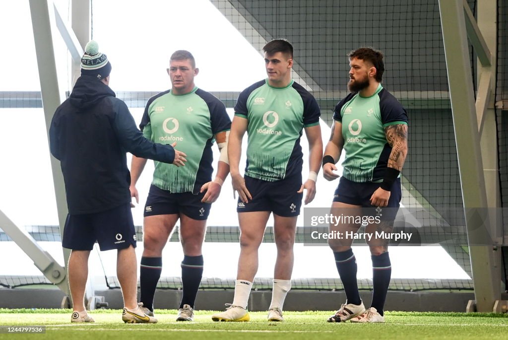 Irish Rugby Panel Dublin , Ireland - 15 November 2022; Front row, from left, Tadhg ...
