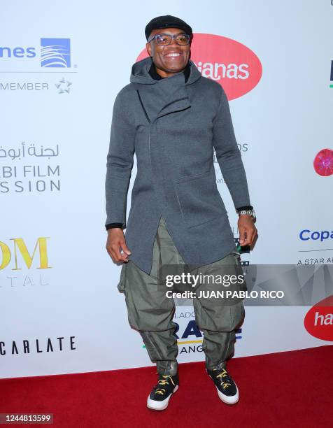 Brazilian-US mixed martial artist Anderson Silva arrives to the screening of "Mars One," during the opening night of the Hollywood Brazilian Film...