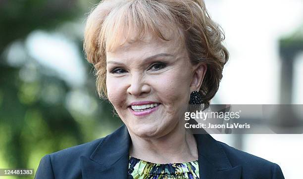 Maria Elena Holly attends Buddy Holly's induction into The Hollywood Walk of Fame on September 7, 2011 in Hollywood, California.