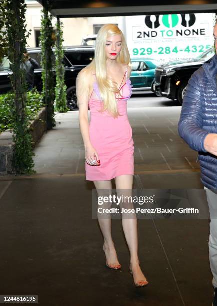 Anya Taylor-Joy is seen on November 15, 2022 in New York City.