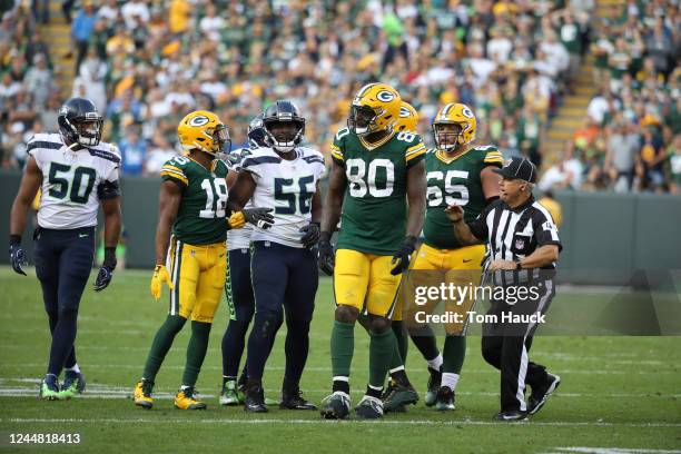 Green Bay Packers tight end Martellus Bennett during an NFL game between the Green Bay Packers and the Seattle Seahawks Sunday, Sept. 10 in Green...