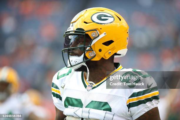 Green Bay Packers tight end Martellus Bennett in action during an NFL preseason game between the Green Bay Packers and Denver Broncos, Aug. 26 in...