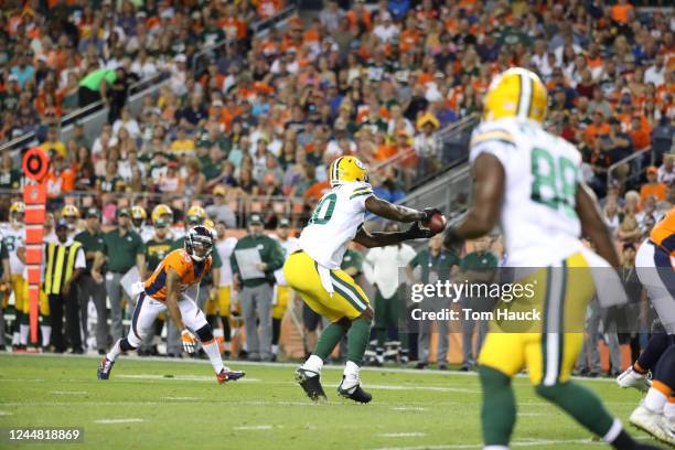 Green Bay Packers tight end Martellus Bennett in action during an NFL preseason game between the Green Bay Packers and Denver Broncos, Aug. 26 in...