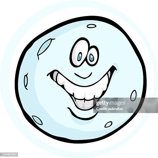 happy moon - man in the moon stock illustrations