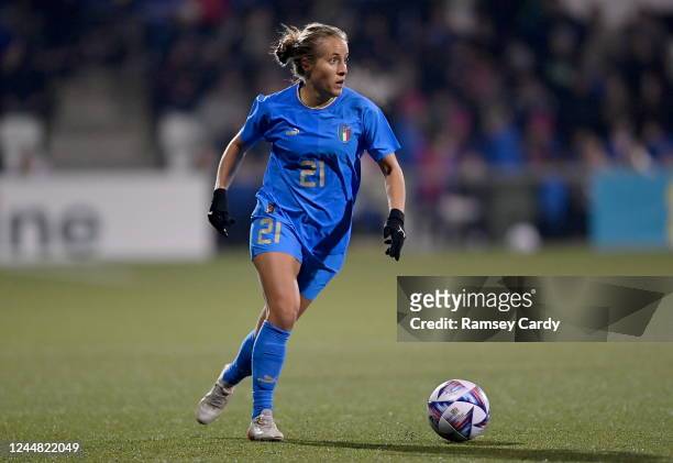Belfast , United Kingdom - 15 November 2022; Valentina Cernoia of Italy during the International friendly match between Northern Ireland and Italy at...