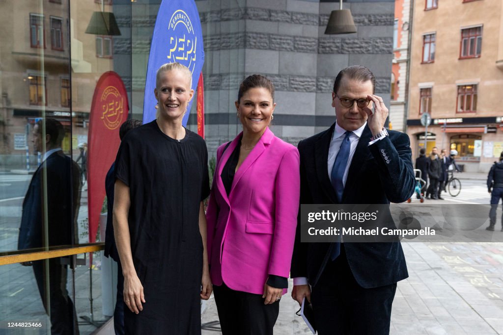 Swedish Royals Attend "Pep Forum" In Stockholm