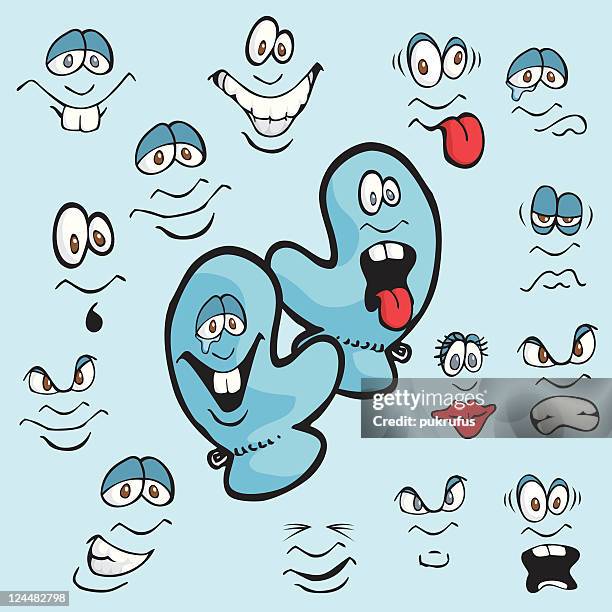 mitten expressions - bad mitten stock illustrations
