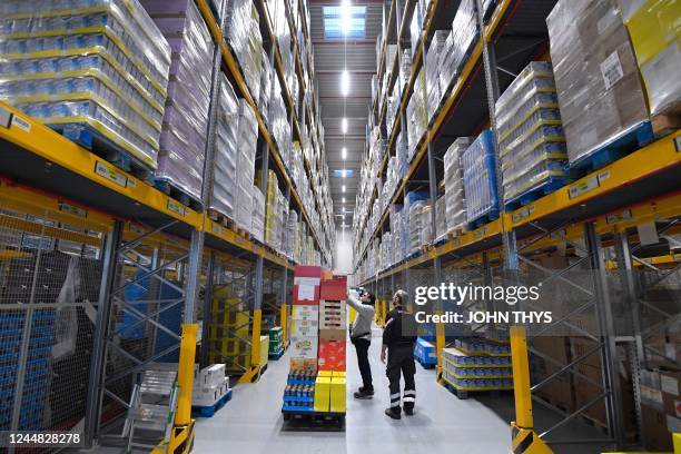 Illustration picture taken during the inauguration of the Lidl distribution centre in La Louviere, Wednesday 16 November 2022, in La Louviere. The...
