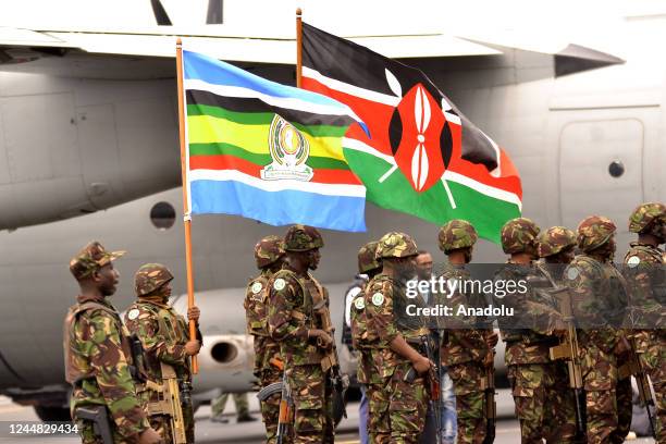 Military plane, carrying Military troops sent by Kenya to the eastern Democratic Republic of the Congo to prevent ongoing clashes between Congolese...