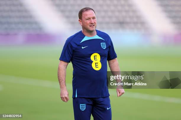 Steve Holland, Assistant Coach of England during the England Training Session at Al Wakrah Stadium on November 16, 2022 in Doha, Qatar.