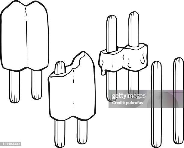 popsicle progression - sequential series stock illustrations