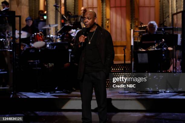 Dave Chappelle, Black Star Episode 1832 -- Pictured: Host Dave Chappelle during the Live House of Dragon Intro sketch on Saturday, November 12, 2022...