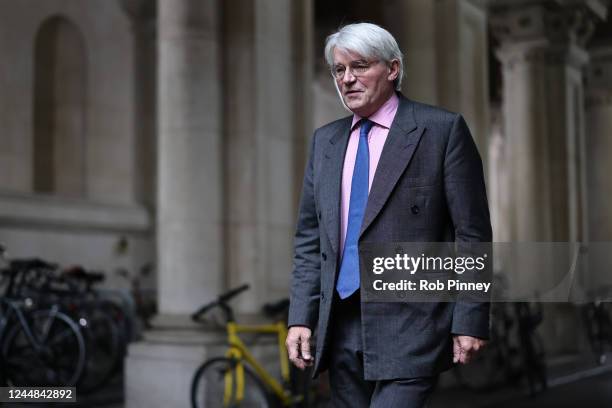 Minister of State Andrew Mitchell arrives for a cabinet meeting at 10 Downing Street, ahead of the Autumn Statement, on November 17, 2022 in London,...