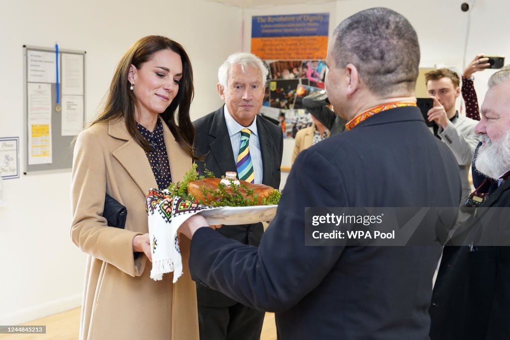 The Princess Of Wales Visits Reading Ukrainian Community Centre