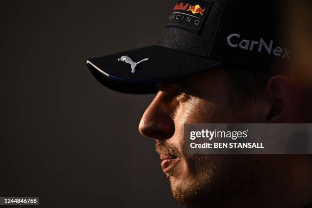 Red Bull's Dutch driver Max Verstappen is pictured ahead of the Abu Dhabi Formula One Grand Prix at the Yas Marina Circuit in the Emirati city of Abu...